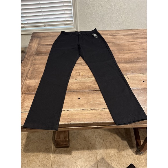 NEW VOLCOM 29x30 Black pants VMONTY FLAT FRONT men's NWT - Picture 1 of 10